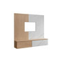 Voir la diapositive 2 : Paris Prix Ensemble Meuble TV  Kip  160cm Blanc & Naturel