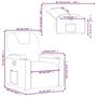 Voir la diapositive 6 : VIDAXL Fauteuil inclinable Taupe Tissu