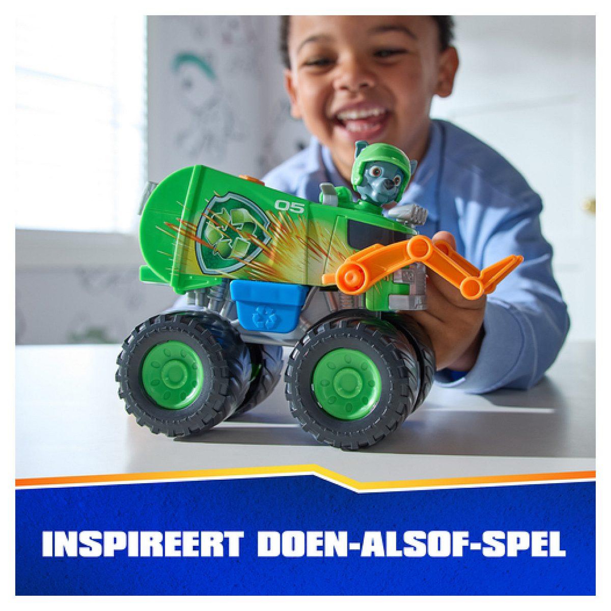 Voir la diapositive 3 : SpinMaster Vehicule + figurine rescue wheels rocky la pat patrouille