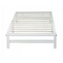 Voir la diapositive 2 : HomeStyle4U Lit palette bois 90x200cm blanc