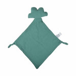 Paris Prix Doudou Mouchoir Bébé  Nuage  46cm Vert Foncé