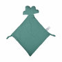 Voir la diapositive 1 : Paris Prix Doudou Mouchoir Bébé  Nuage  46cm Vert Foncé