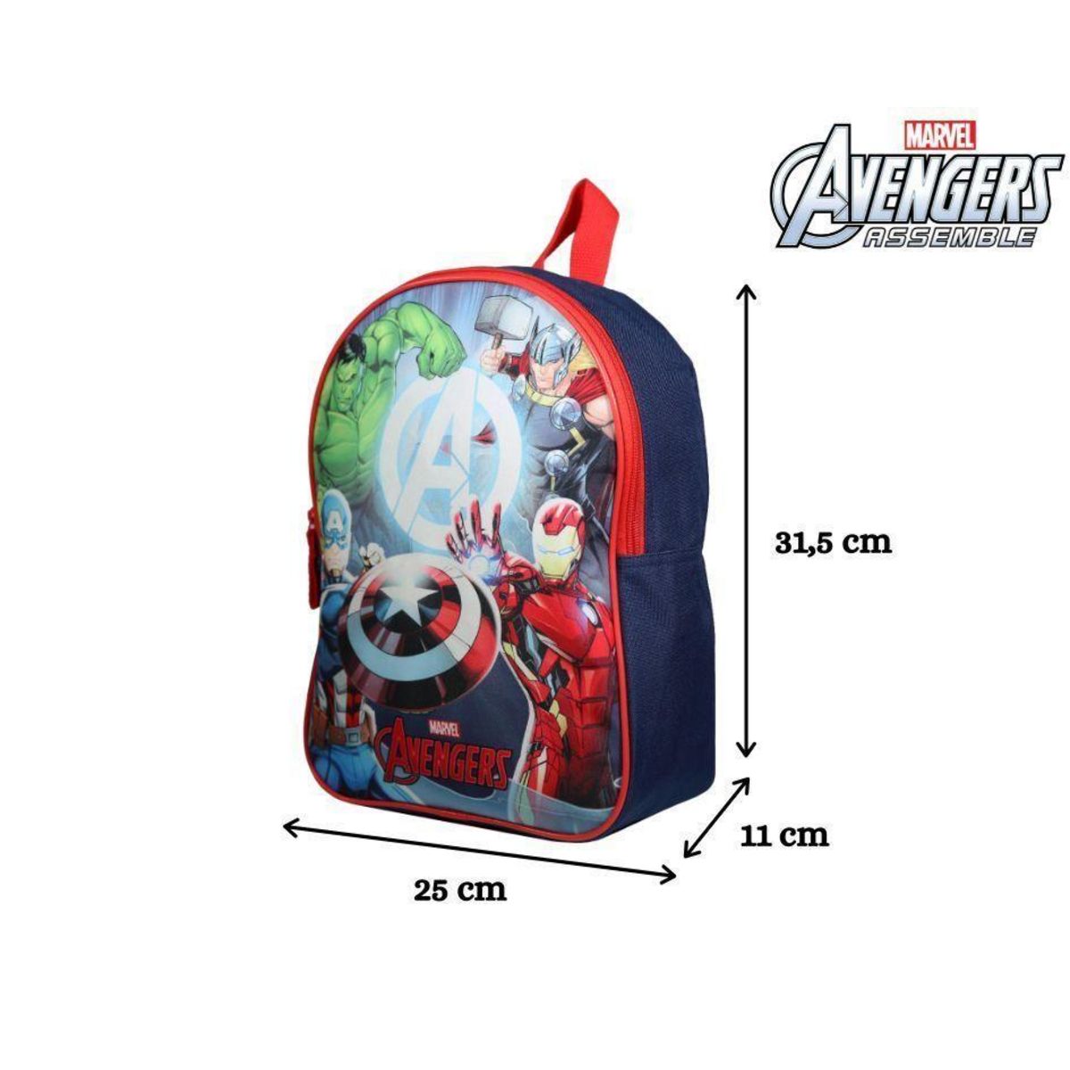 Bagtrotter BAGTROTTER Sac à dos gouter maternelle 31 cm Marvel Avengers Multicolore