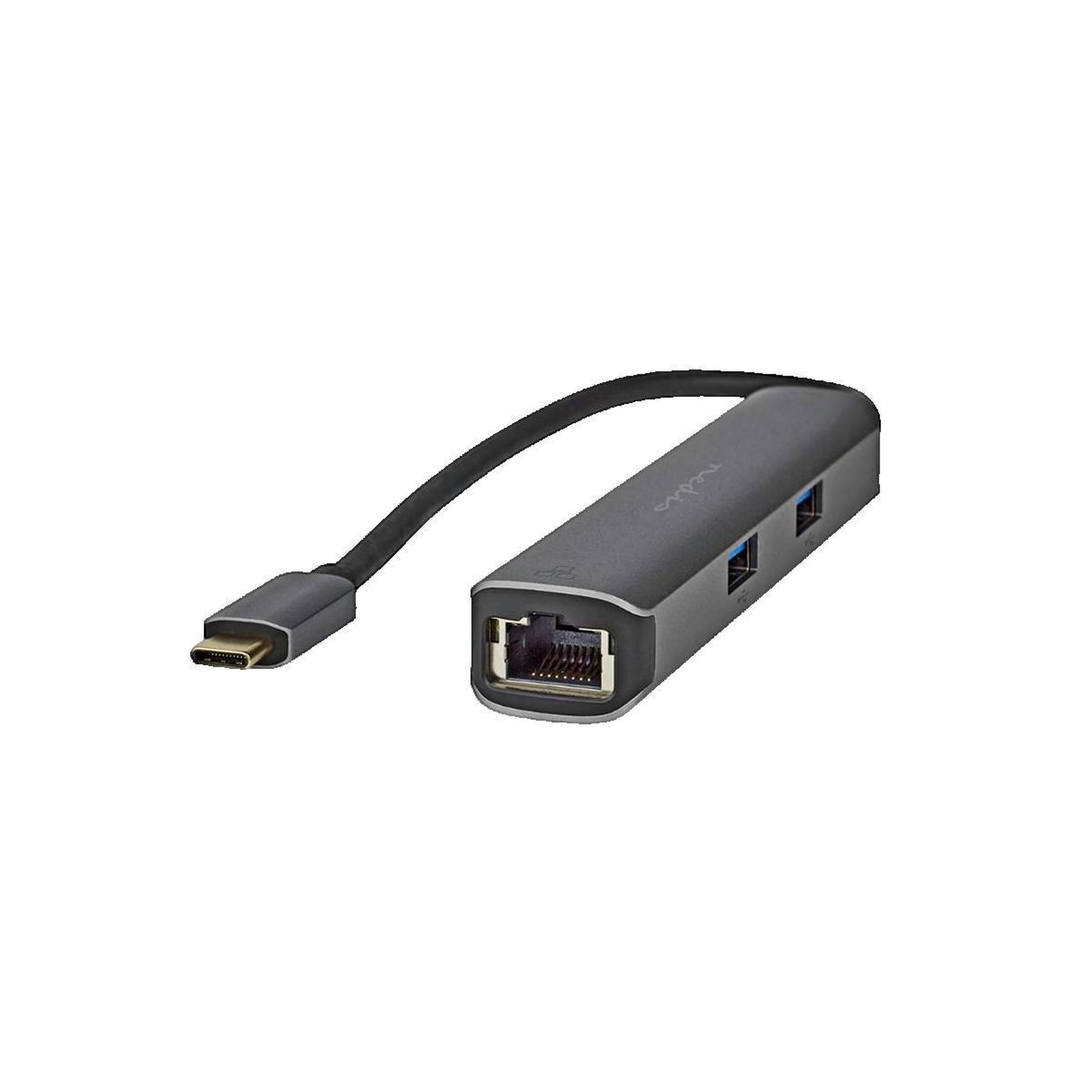 NEDIS Hub USB 5-en-1 Nedis USB 3.2 Gen1 avec USB-C™, HDMI™, RJ45 et 3x USB-A, anthracite