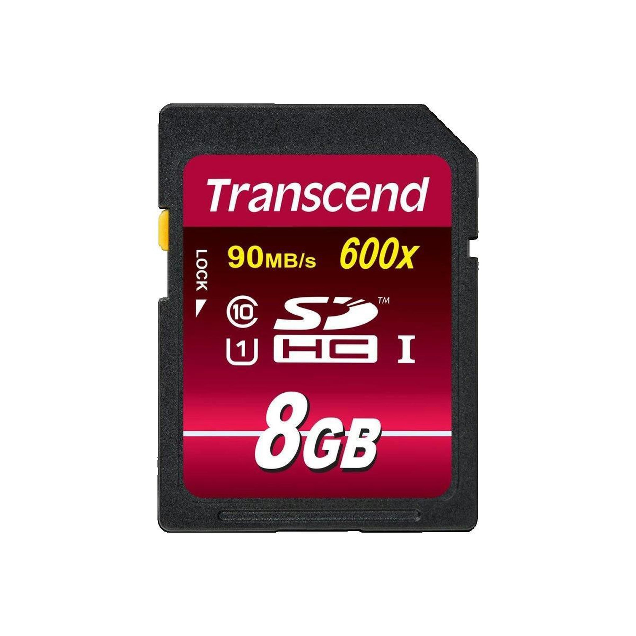 Voir la diapositive 1 : Transcend Carte mémoire Transcend 8 Go