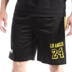  Short Basketball Noir Homme Sport Zone Los Angeles Lakers. Coloris disponibles : Noir