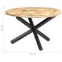 Voir la diapositive 6 : VIDAXL Table a manger Rond 120x76 cm Bois de manguier massif