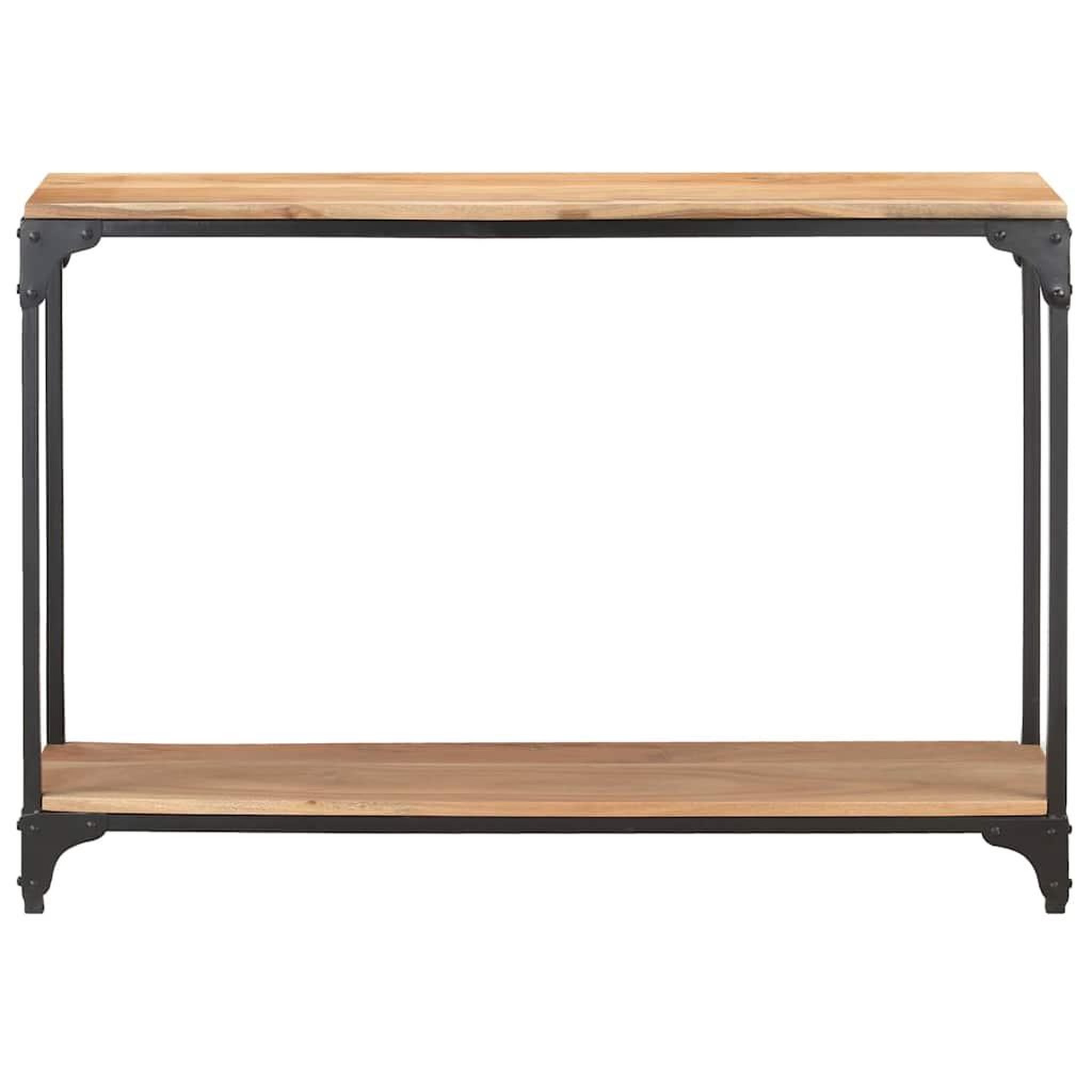Voir la diapositive 4 : VIDAXL Table console 110x30x75 cm Bois solide d'acacia