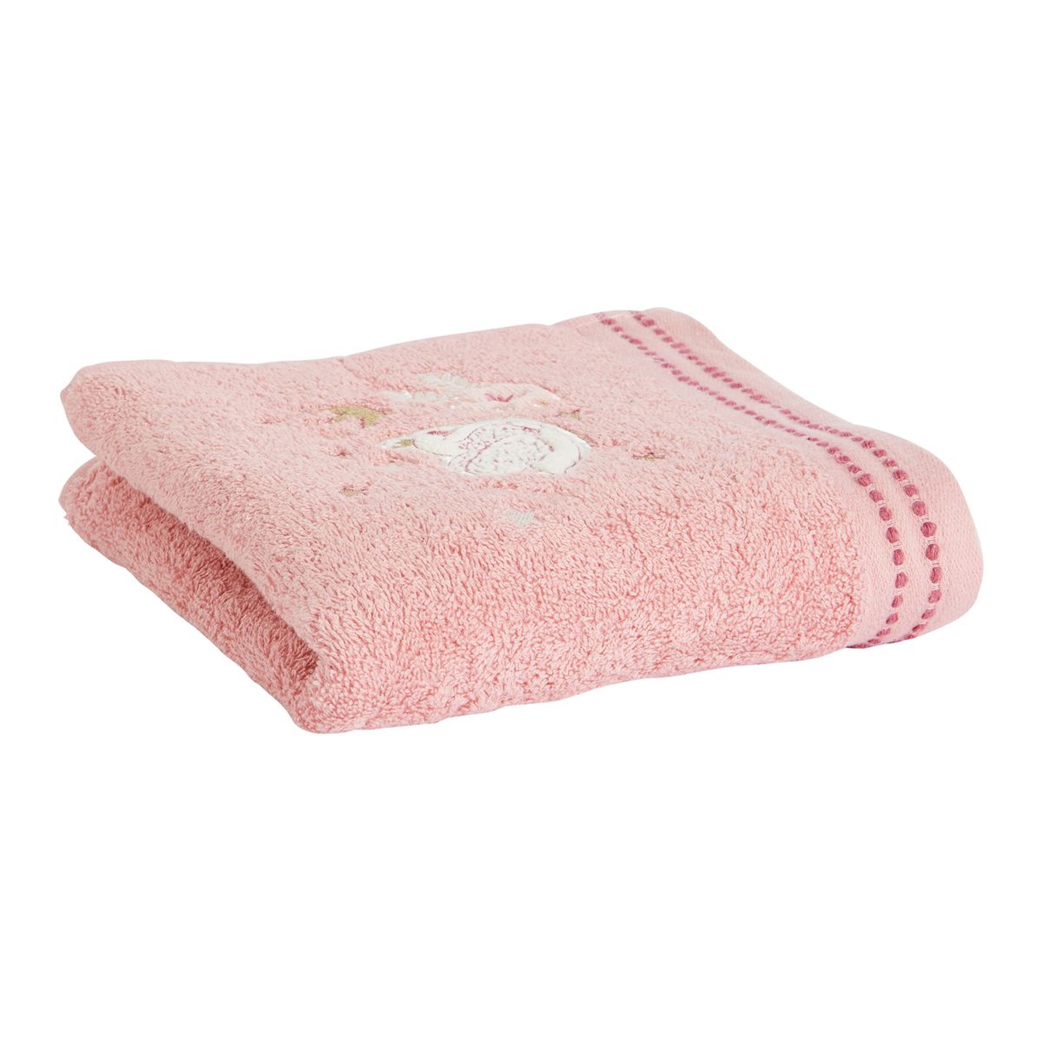 Voir la diapositive 1 : ACTUEL Serviette invité fantaisie en coton 450 g/m² BALLERINA 