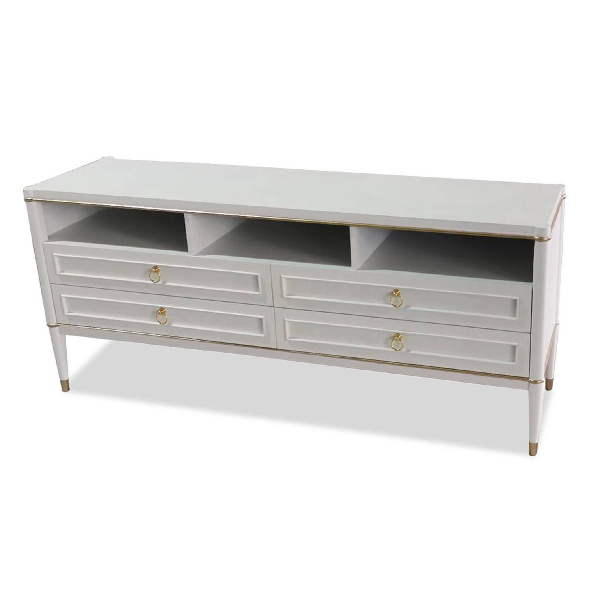 Voir la diapositive 2 : Paris Prix Meuble tv 4 tiroirs  marinela  150cm naturel