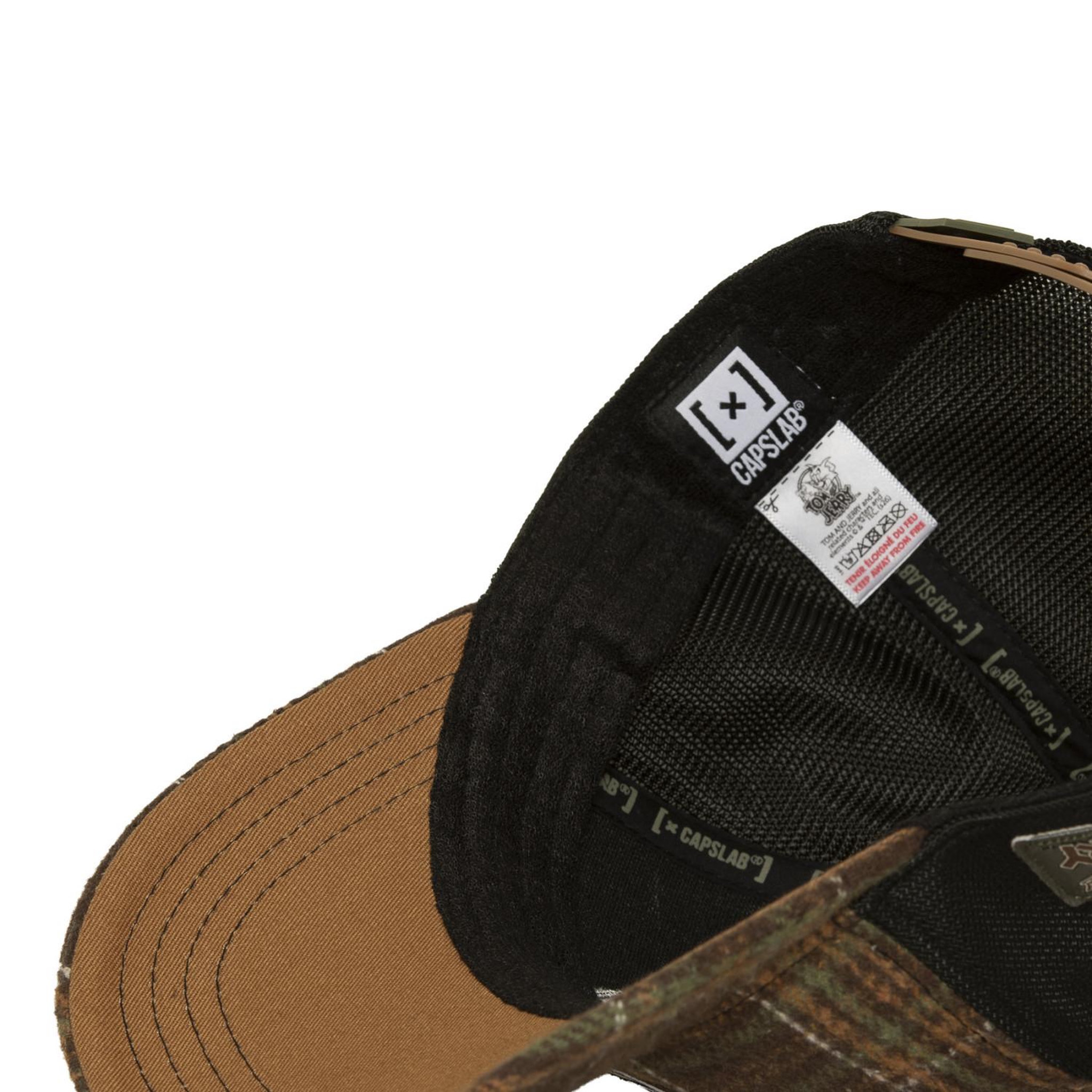 Voir la diapositive 6 : CAPSLAB Casquette baseball avec filet et patch tom & jerry jerry