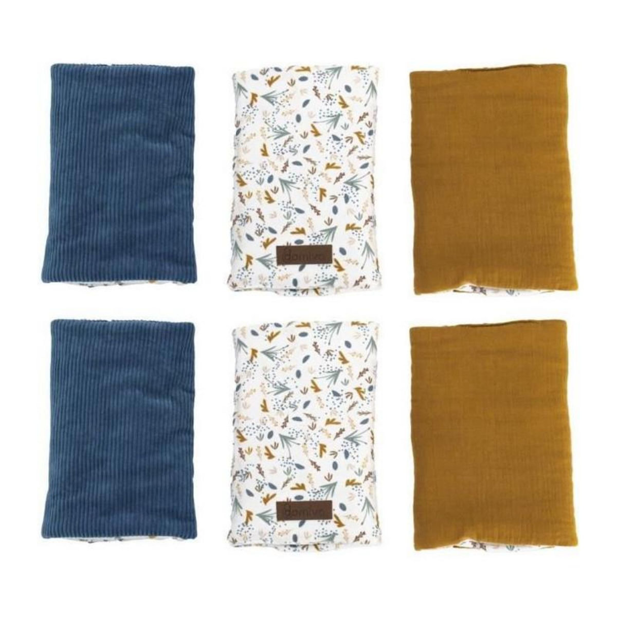 DOMIVA Tour de lit - DOMIVA - AU FIL DE L'EAU - Modulable - x6 - Ouvert 40 x 25 cm/fermé 17,5 x 25 cm