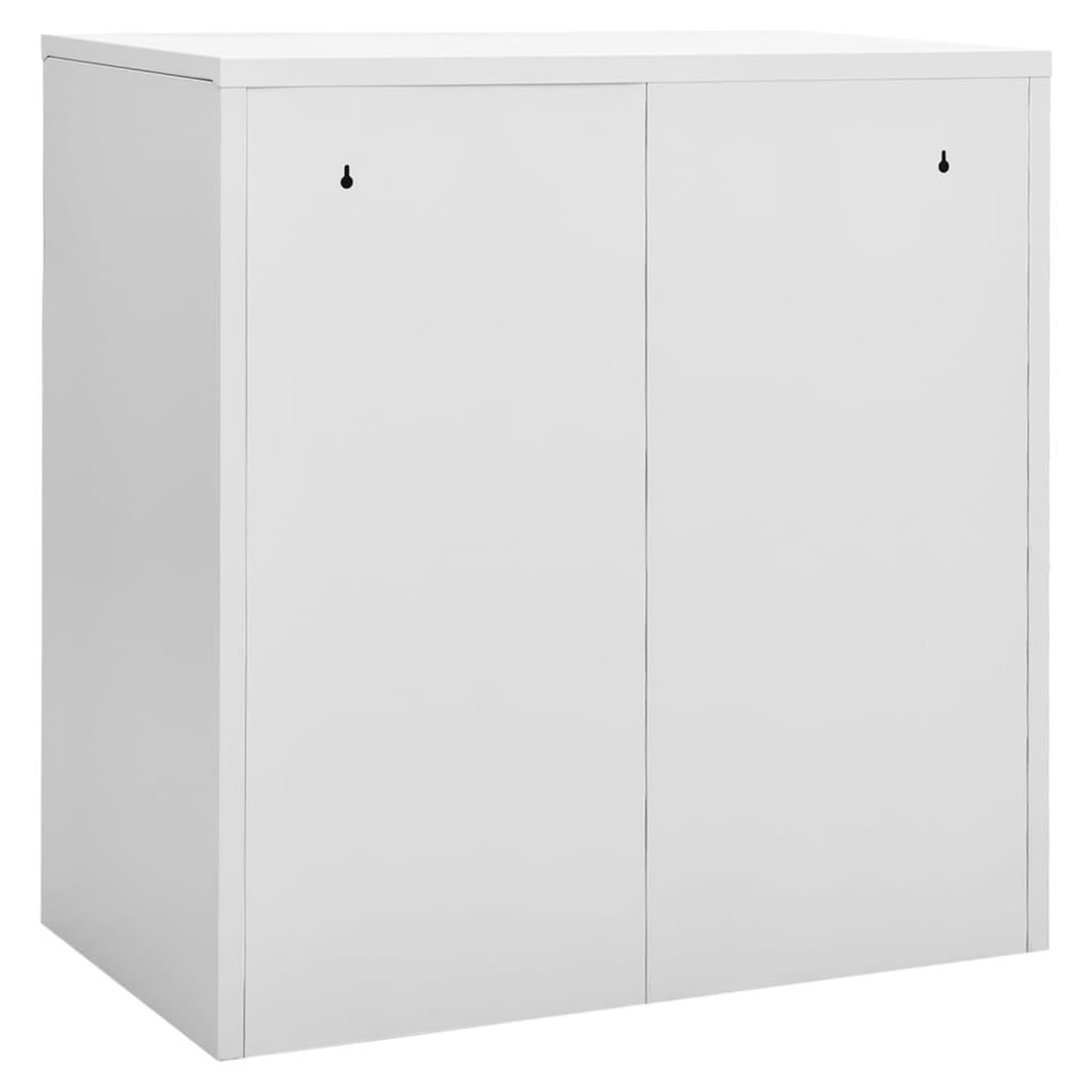 Voir la diapositive 5 : VIDAXL Armoires a casiers 2 pcs Gris clair et bleu 90x45x92,5 cm Acier