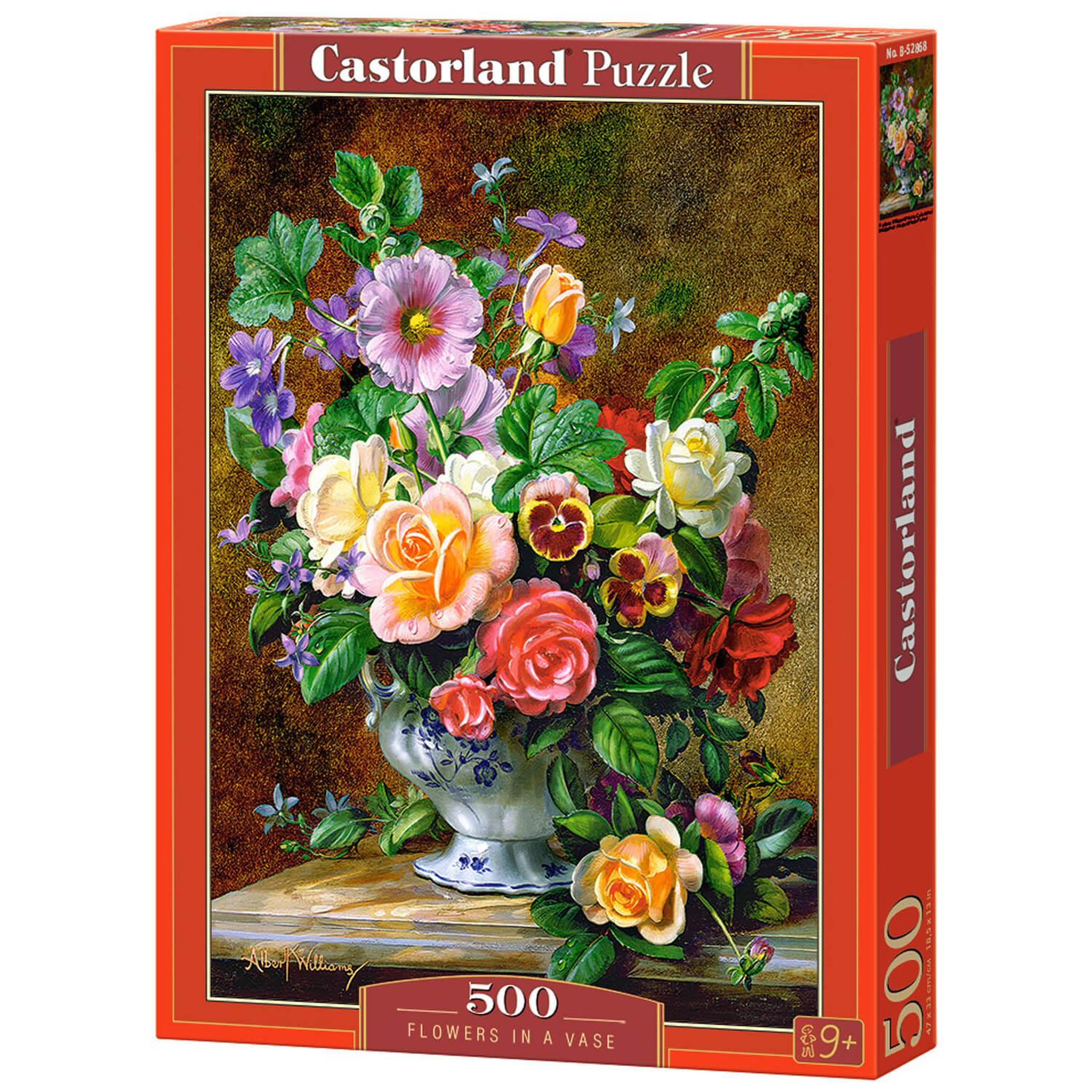Voir la diapositive 2 : Castorland Puzzle 500 pièces : Fleurs dans un vase
