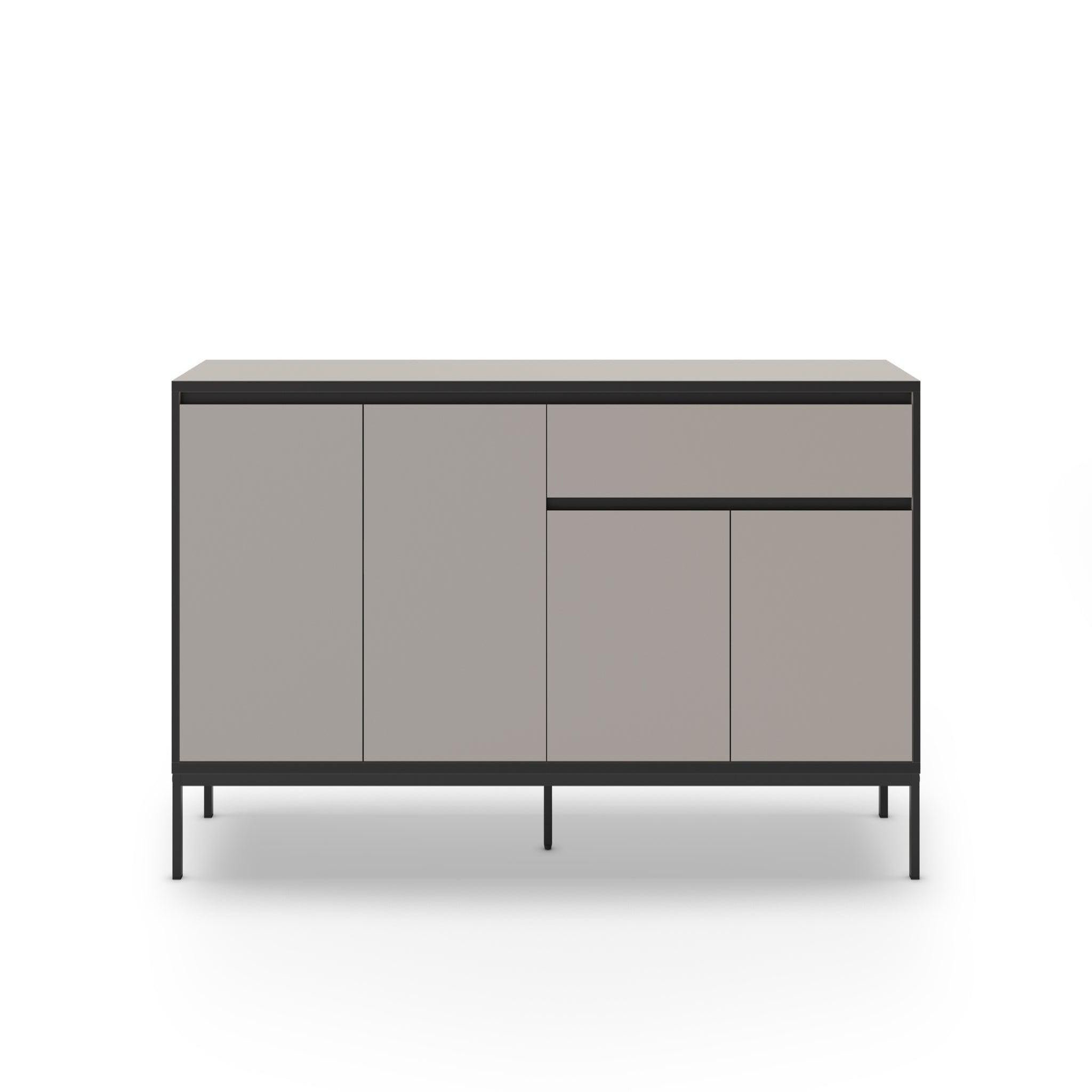 Voir la diapositive 1 : CASANOVA PARIS Vana - buffet 4 portes 180cm en mélamine
