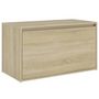 Voir la diapositive 2 : VIDAXL Banc d'entree 80x40x45 cm Chene sonoma Bois d'ingenierie