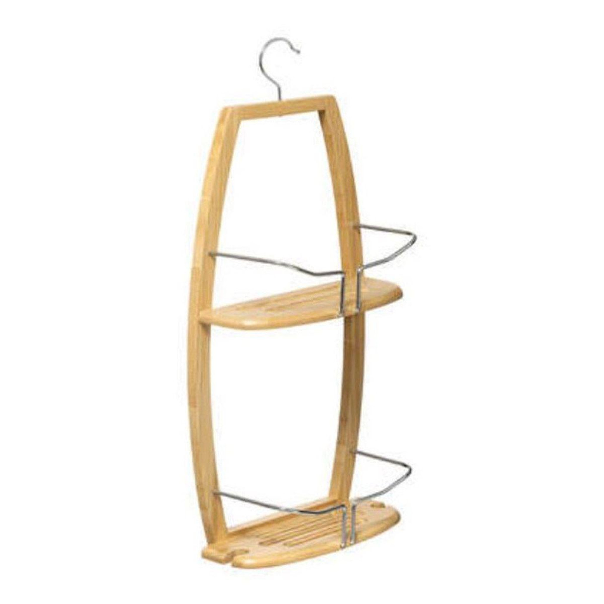 FIVE Support de douche 2 etagères  bambou  61cm naturel
