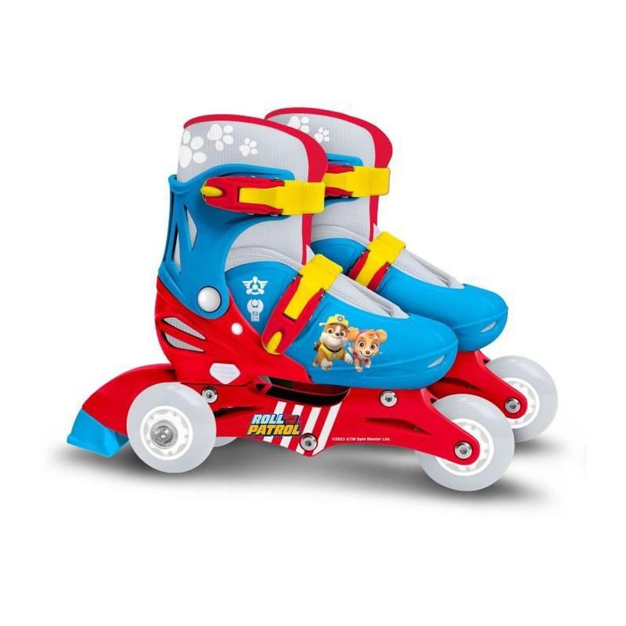 Voir la diapositive 2 : PAW PATROL Patins en Ligne two in one - PAW PATROL - PAT PATROUILLE - 3 Roues - Tri skate et Roller in lin - Ajustable taille 27-30
