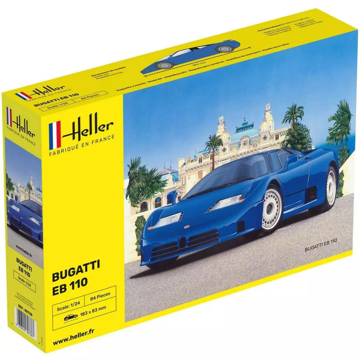 Heller Maquette voiture : Bugatti Eb 110