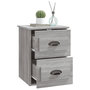 Voir la diapositive 5 : VIDAXL Table de chevet murale sonoma gris 41,5x36x53 cm
