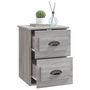Voir la diapositive 5 : VIDAXL Table de chevet murale sonoma gris 41,5x36x53 cm