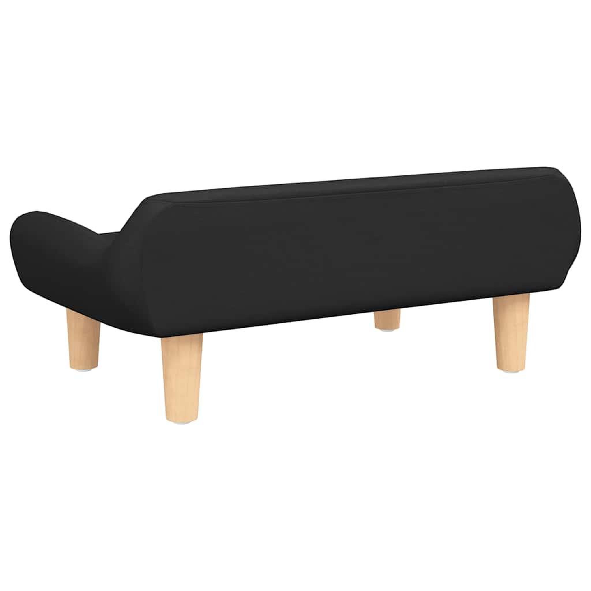 Voir la diapositive 5 : VIDAXL Lit pour chien noir 70x40x24 cm tissu