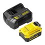Voir la diapositive 2 : Stanley Starter Kit - STANLEY FATMAX V20 - SFMCB14M1-QW - Chargeur 2A + 1 Batterie 18V 4Ah