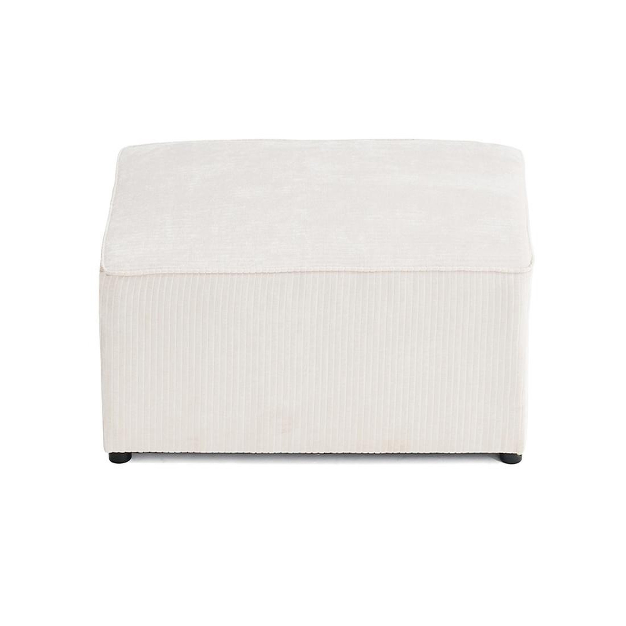 Voir la diapositive 6 : BEST MOBILIER Topaze - pouf - en velours côtelé plat
