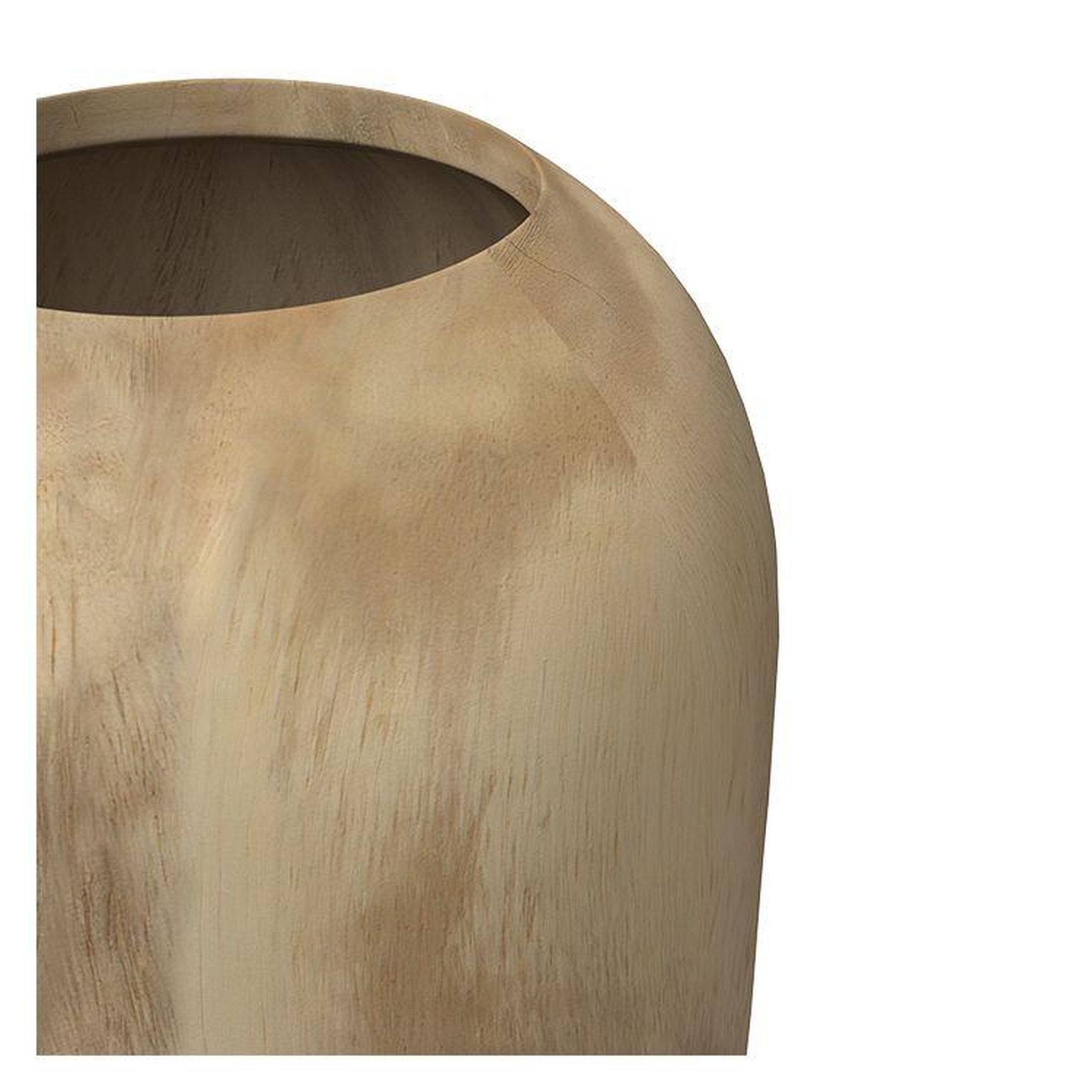 Voir la diapositive 3 : MAISON PAVANE Vase décoratif en bois de suar h70 cm-makkar