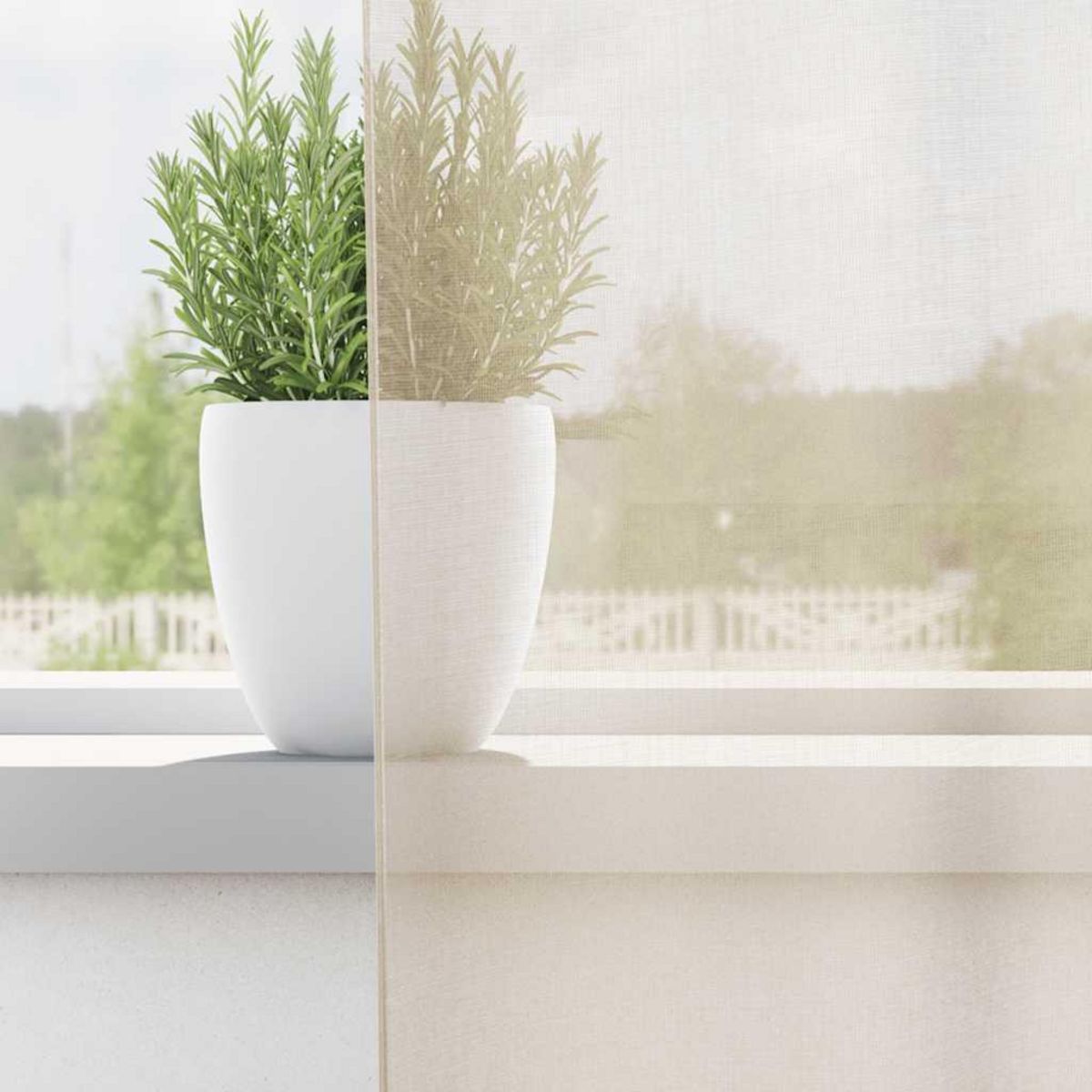 VIDAXL Rideaux en voile avec œillets 2 pcs creme 140x300 cm