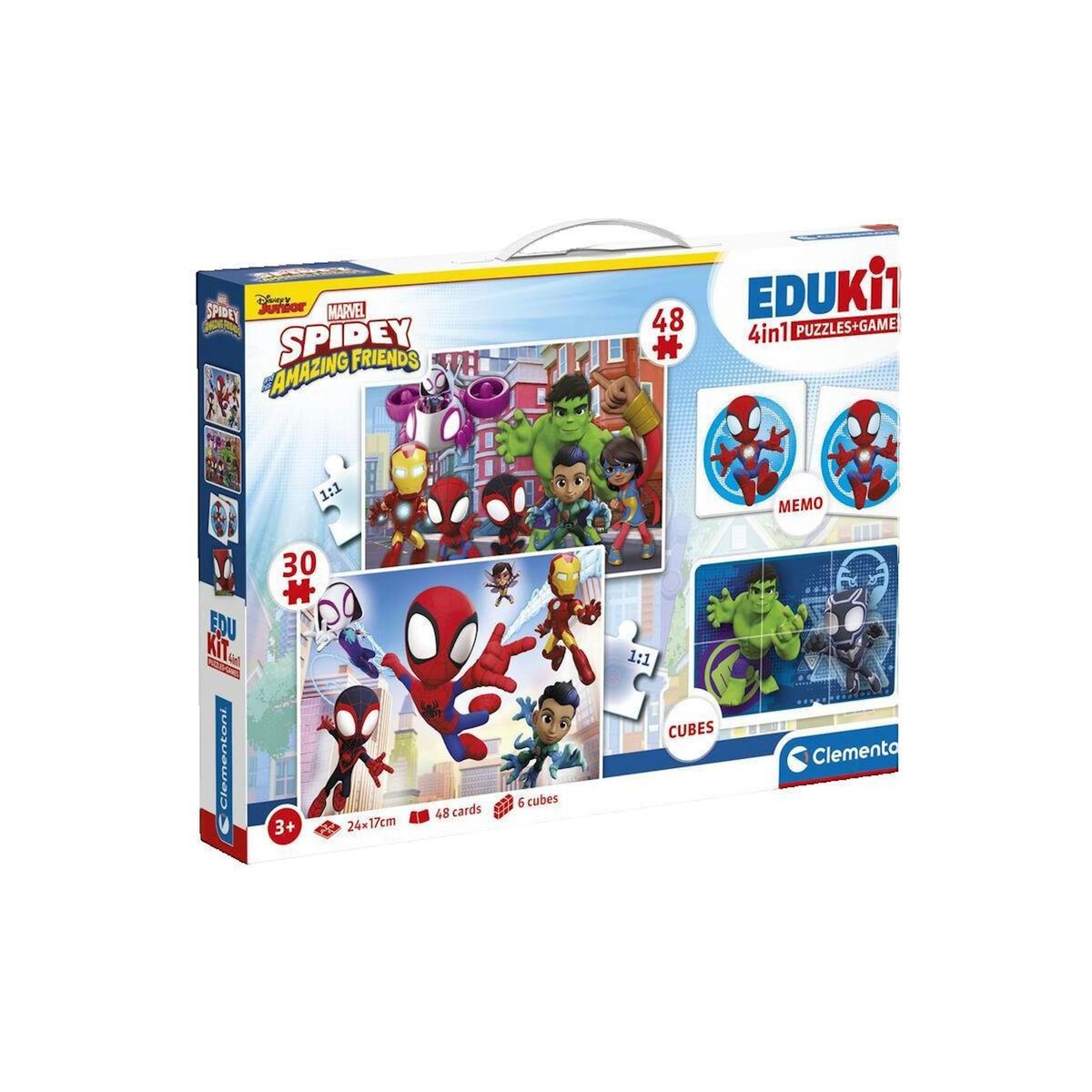 CLEMENTONI Jeu éducatif Clementoni Edukit 4 en 1 Spidey