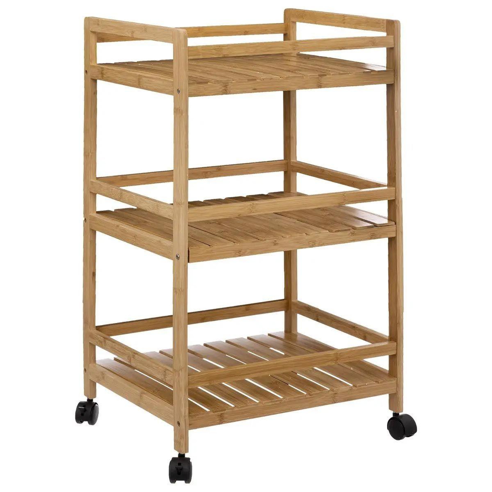FIVE Desserte 3 niveaux bambou  linha ii  80cm naturel