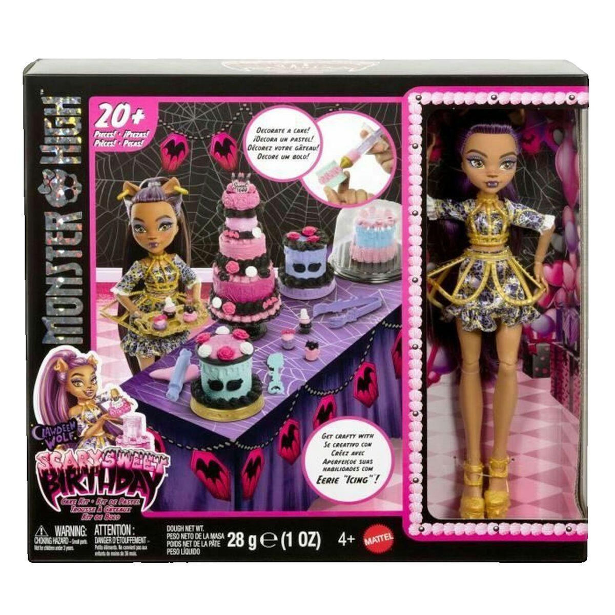 MONSTER HIGH Kit Gâteau d'Anniversaire Monster High Clawdeen Wolf