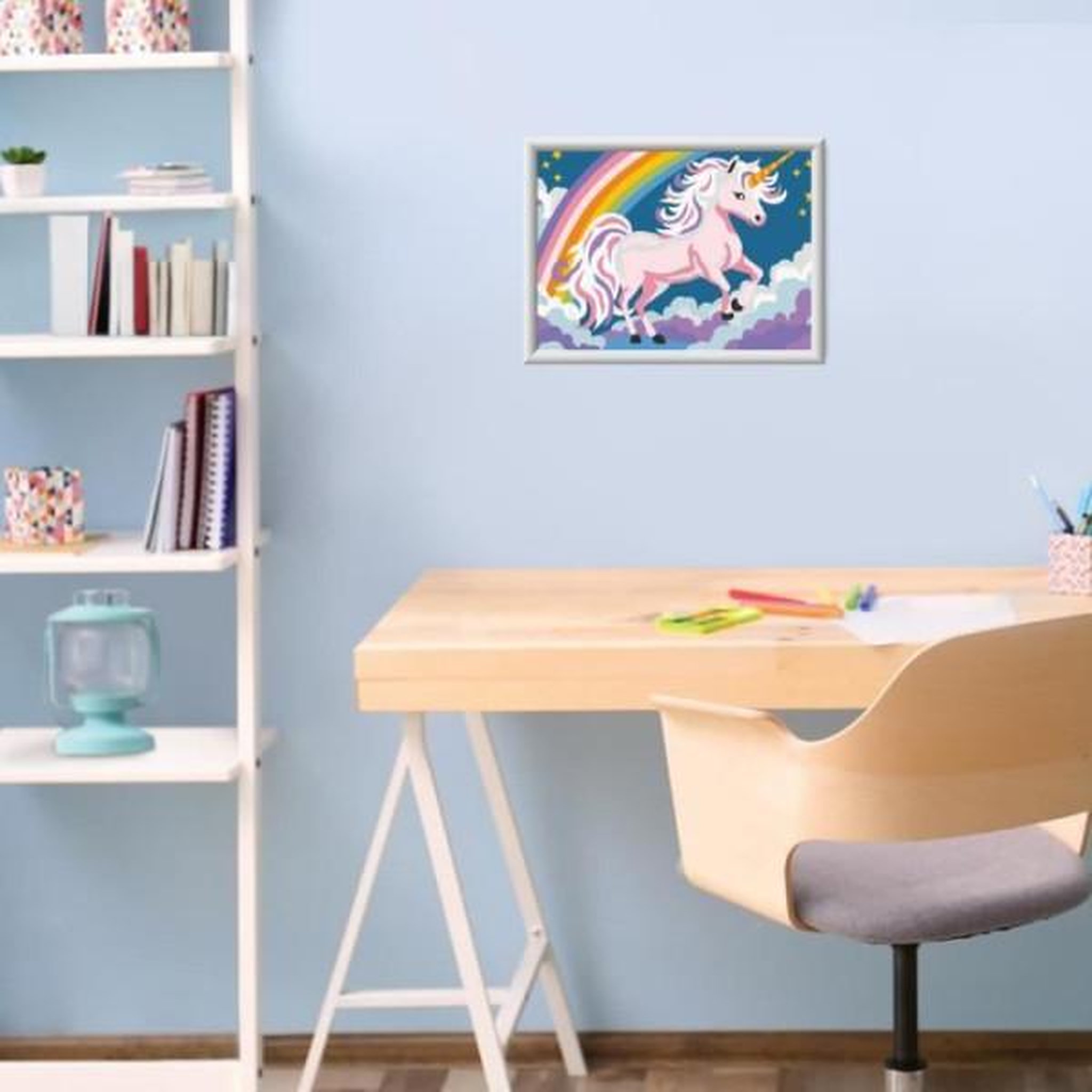 Voir la diapositive 4 : RAVENSBURGER CreArt Kids 18x24cm Licorne Néon, Kit de peinture par numéros Numéro d'Art, Des 7 ans, 25904, Ravensburger