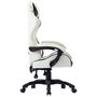 Voir la diapositive 3 : VIDAXL Fauteuil de jeux video Blanc Similicuir
