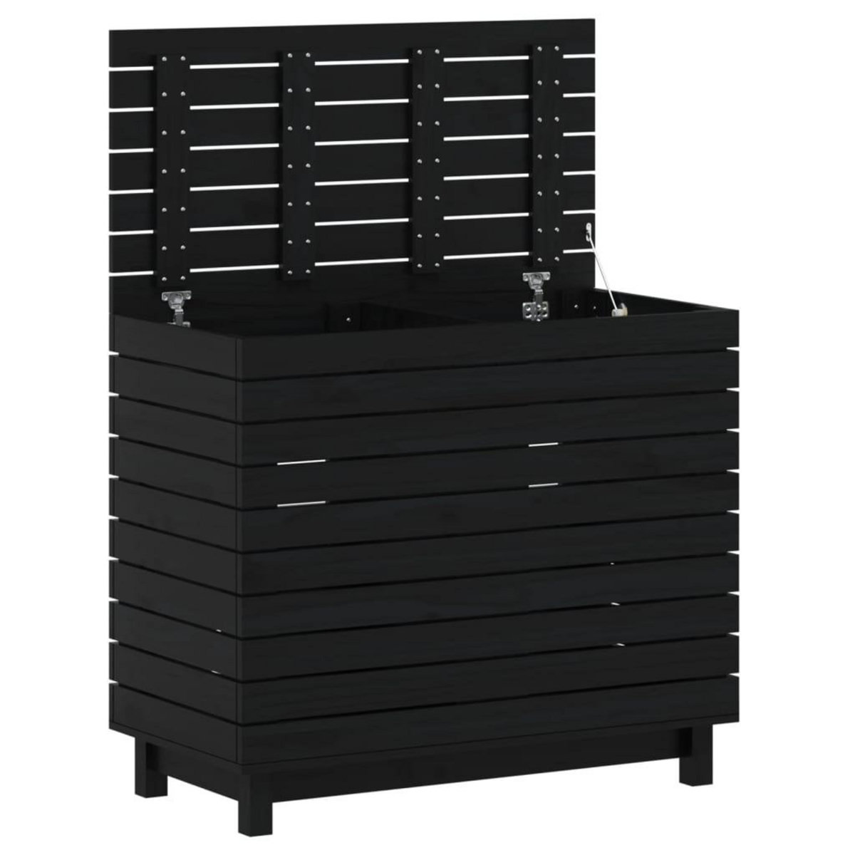 VIDAXL Panier a linge 88,5x44x76 cm bois massif de pin