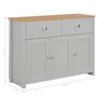 Voir la diapositive 6 : VIDAXL Buffet Gris 112x35x81 cm