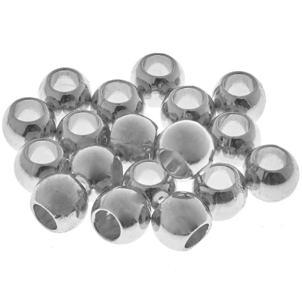 RICO DESIGN Itoshii pack 20 perles Ponii perle couleur argent