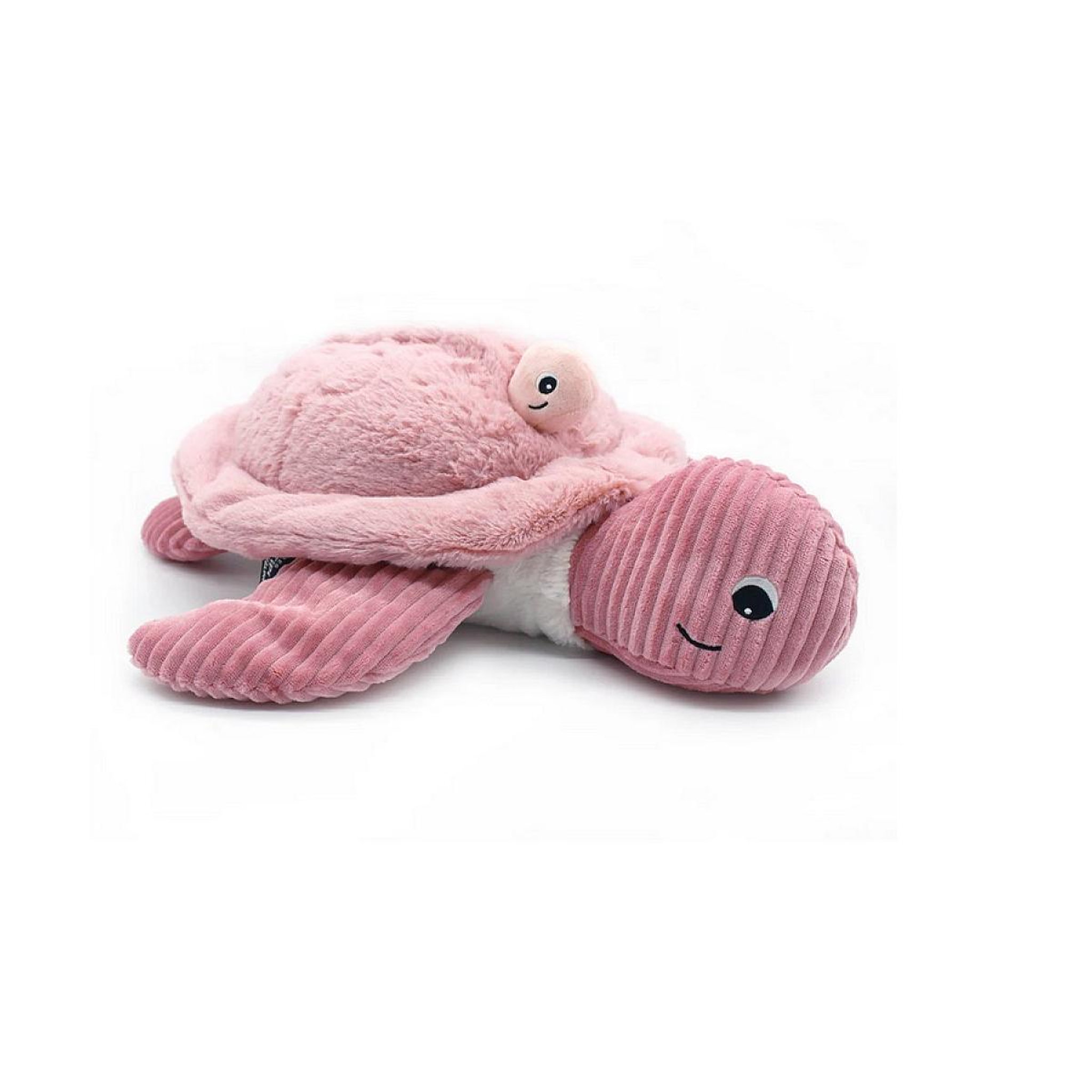 Voir la diapositive 2 : LES DEGLINGOS Peluche tortue géante Sauvenou maman et son bébé rose - Les Ptipotos