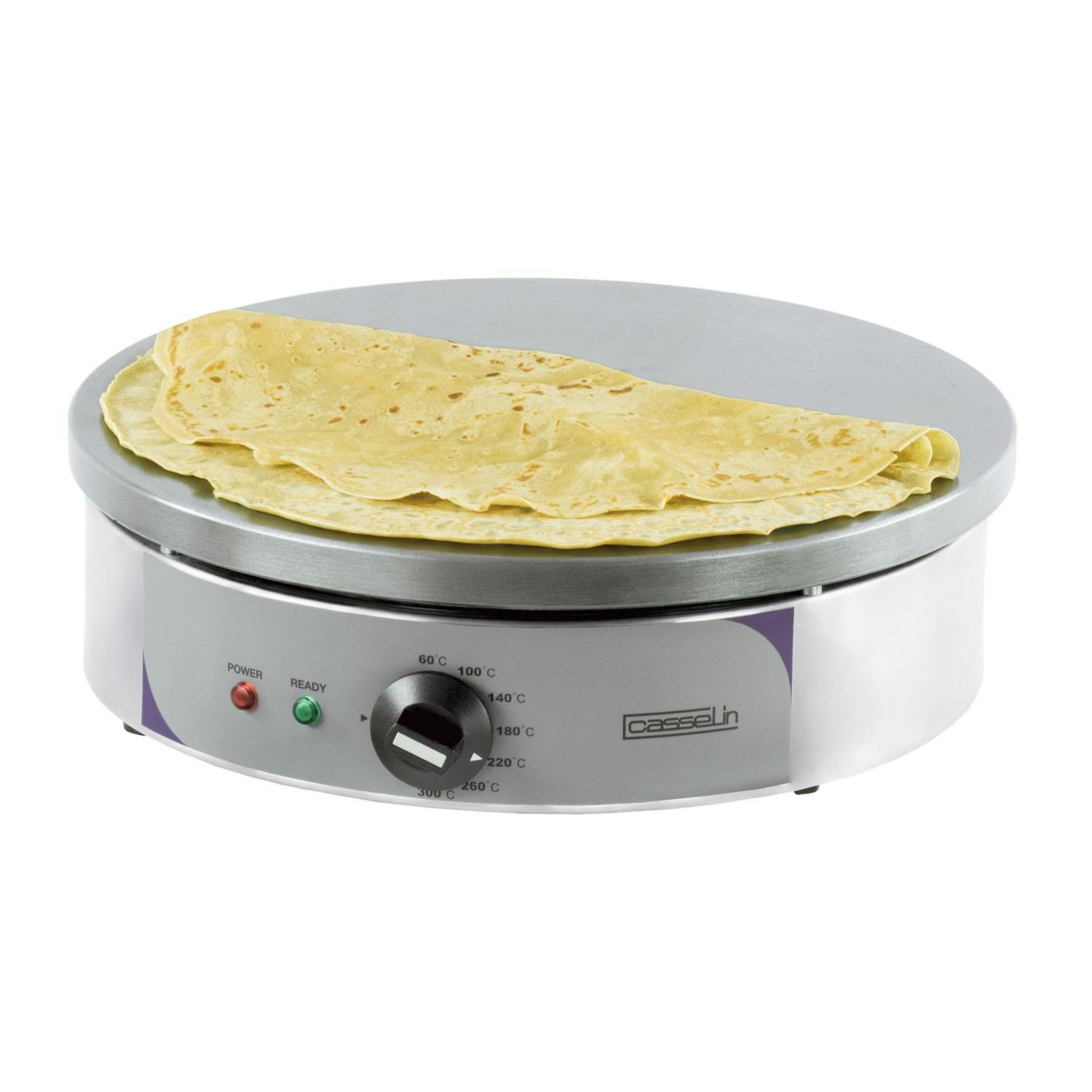 Casselin Crêpière fonte 2700w 40cm inox - CCR40E