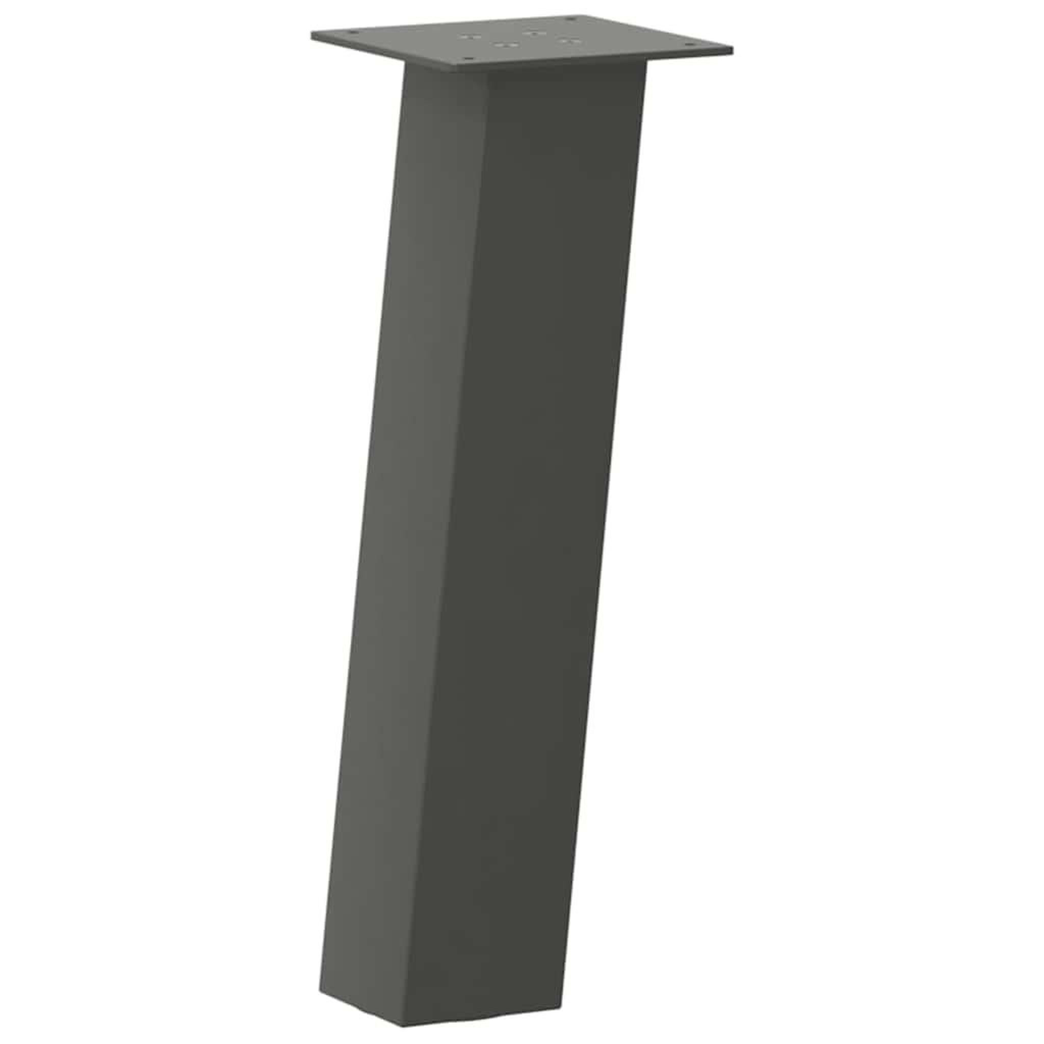 Voir la diapositive 4 : VIDAXL Pieds de table basse 4 pcs anthracite 30 cm acier