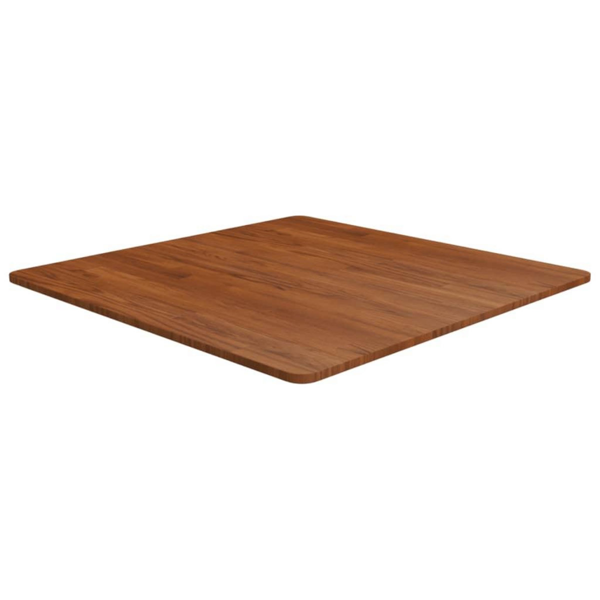 VIDAXL Dessus de table carre Marron fonce80x80x1,5cm Bois chene traite