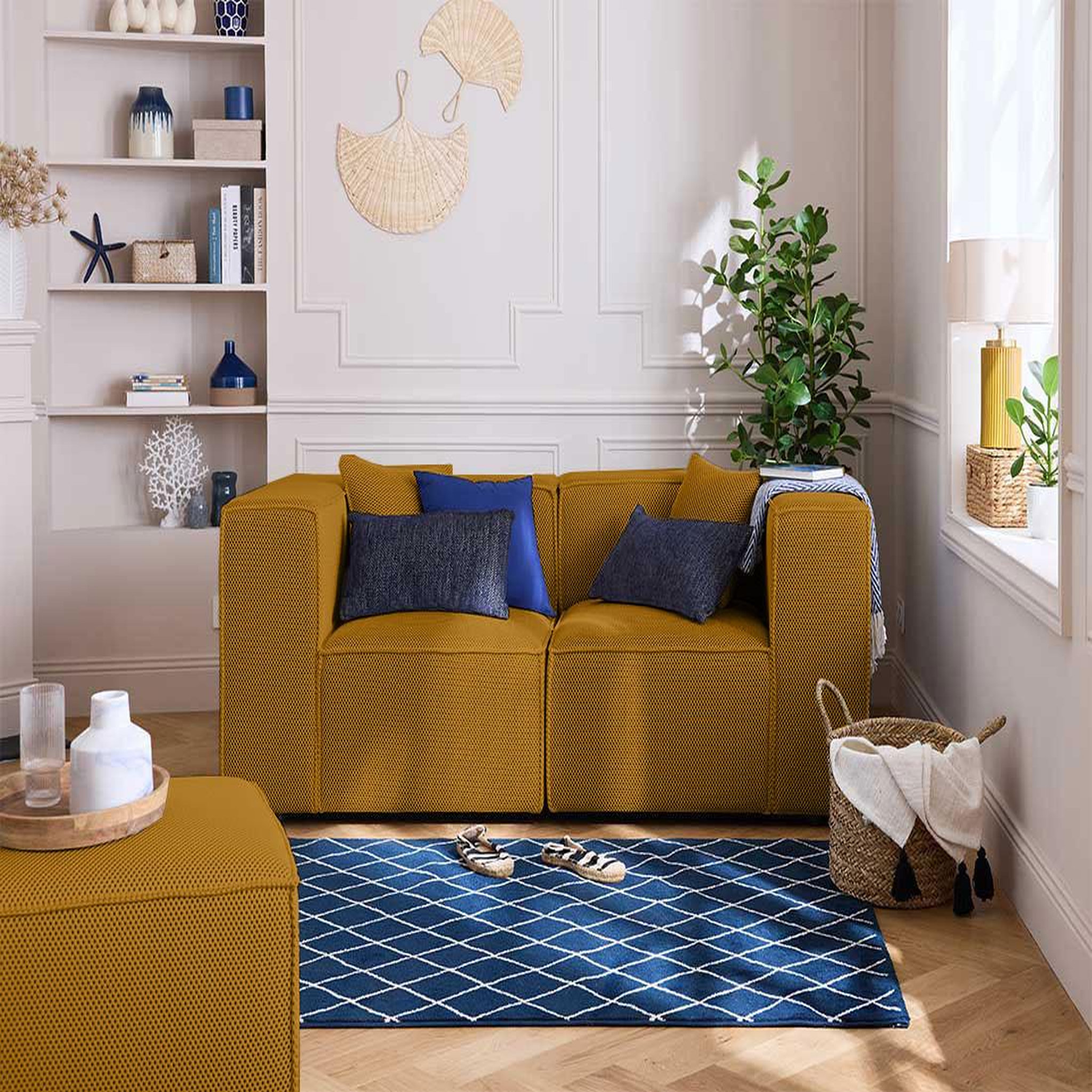 Voir la diapositive 2 : LISA DESIGN Arty - canapé modulable 2 places - en tissu mailles 3d