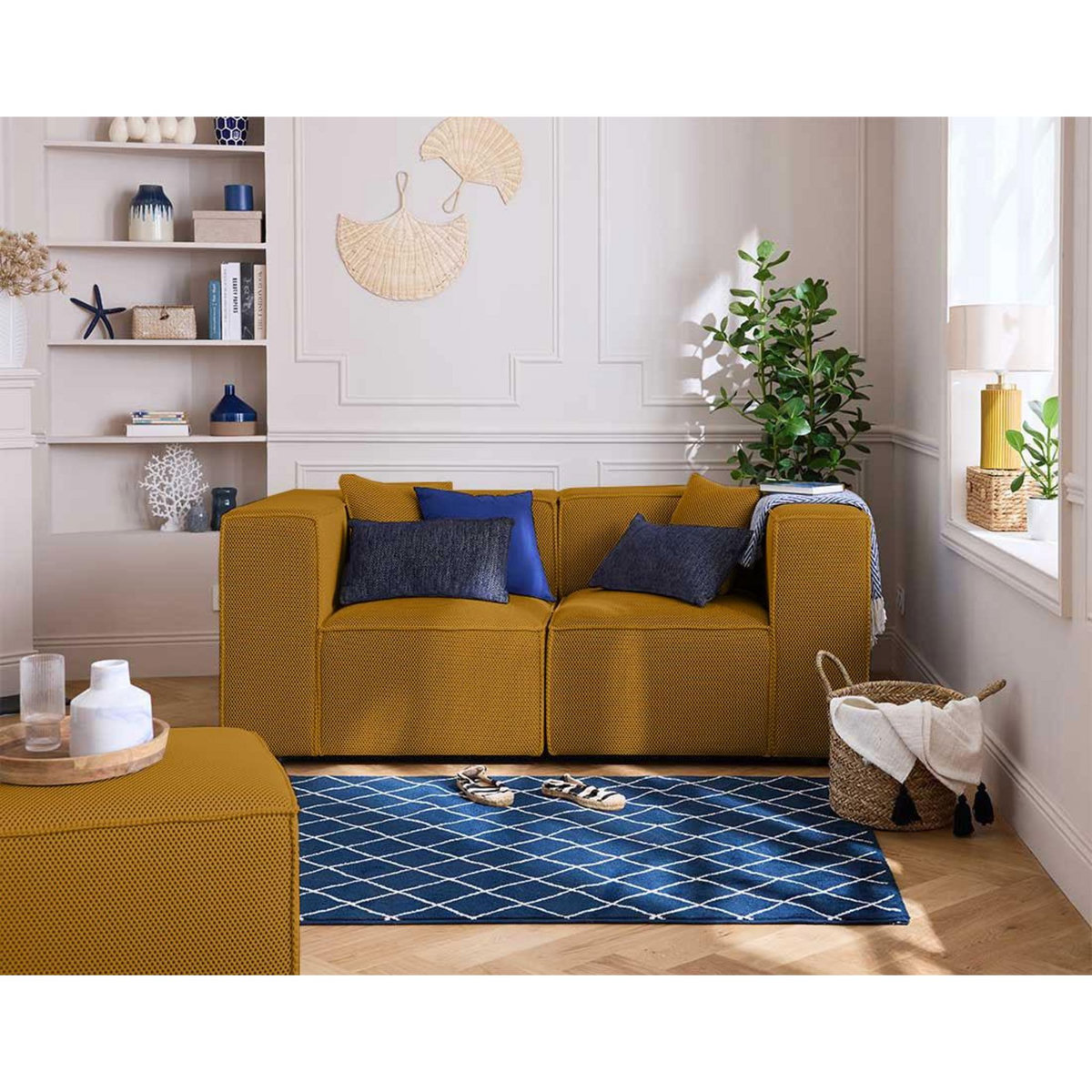 LISA DESIGN Arty - canapé modulable 2 places - en tissu mailles 3d