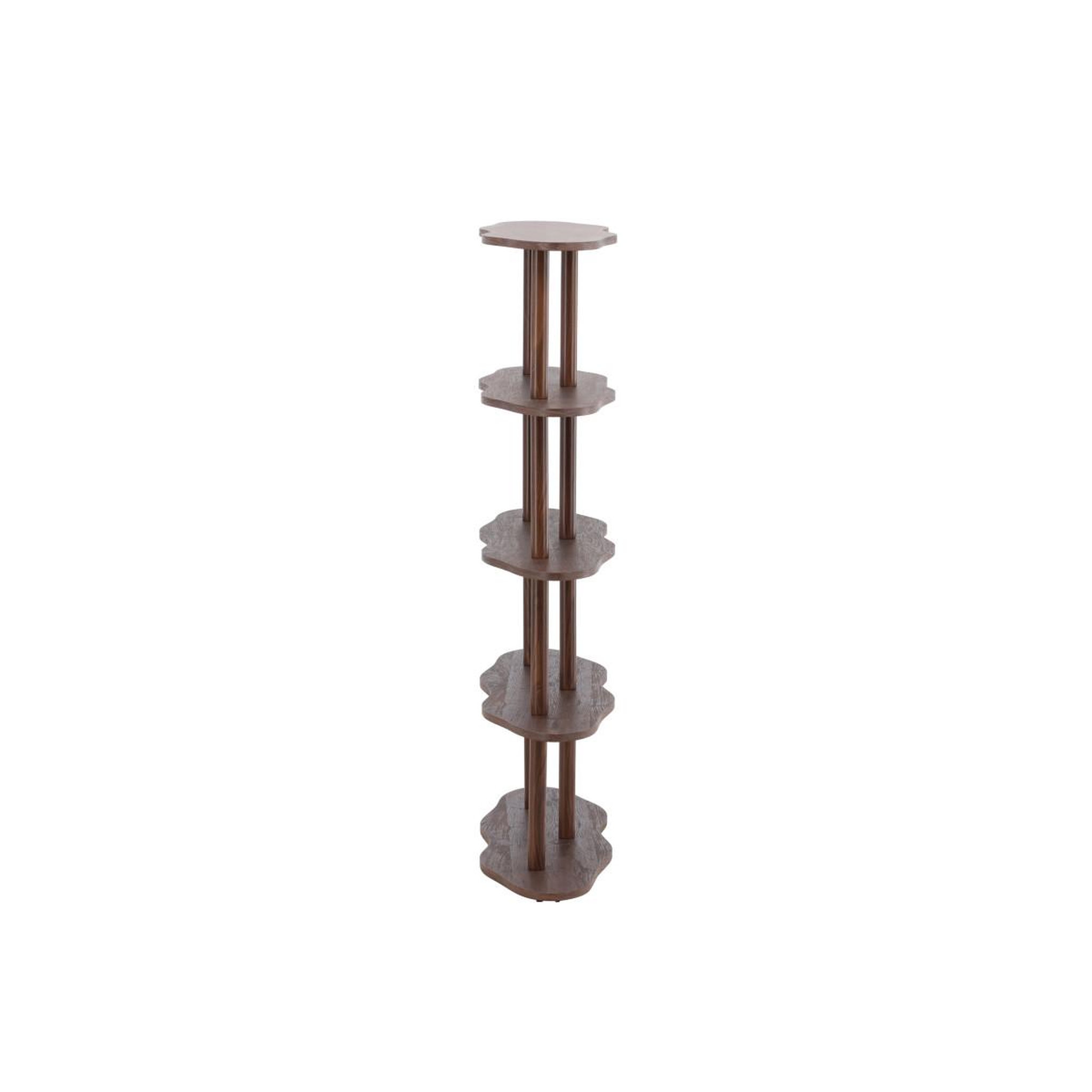 Voir la diapositive 5 : Paris Prix Étagère ondulé 5 niveaux  moln  140cm marron