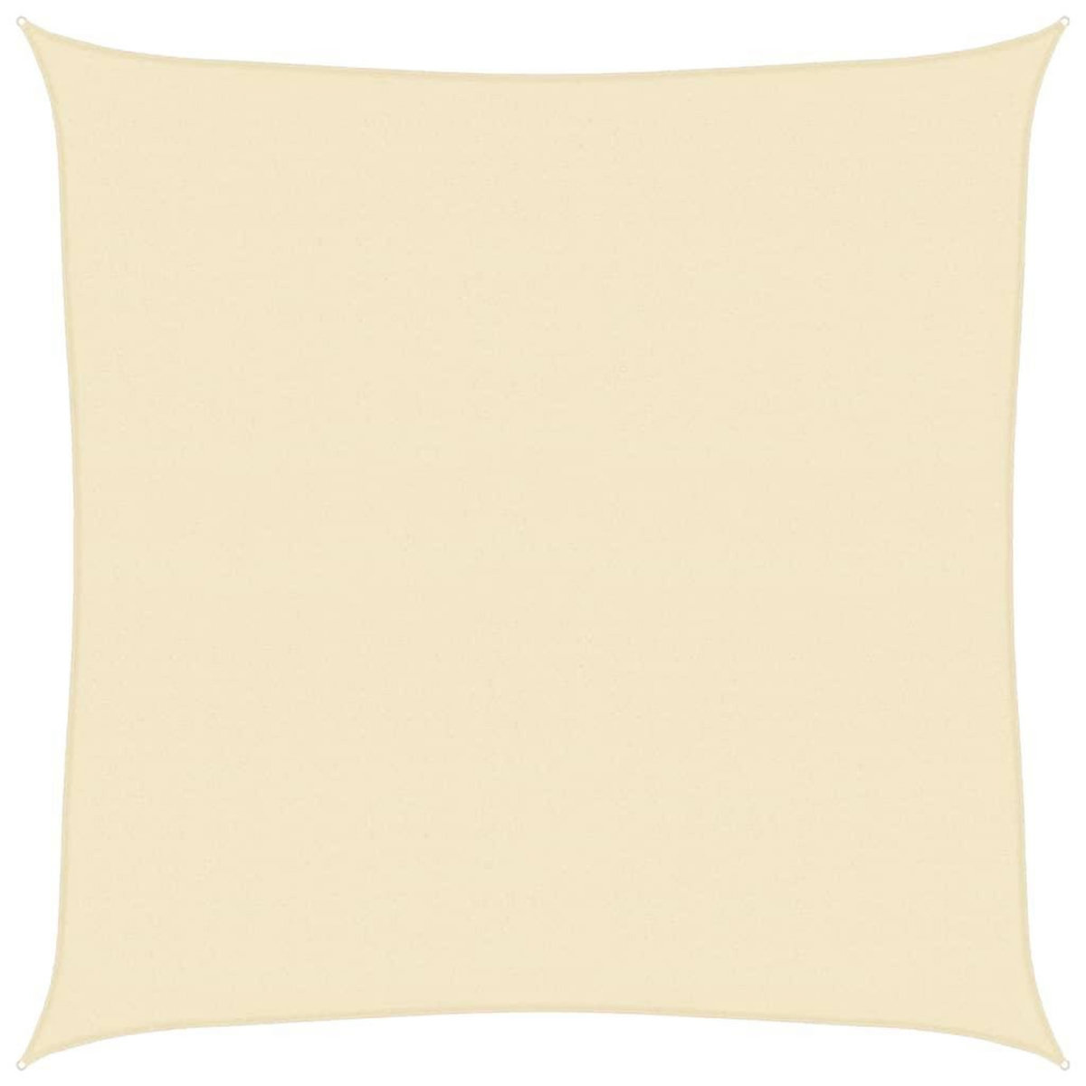 VIDAXL Voile d'ombrage 160 g/m^2 Creme 6x6 m PEHD