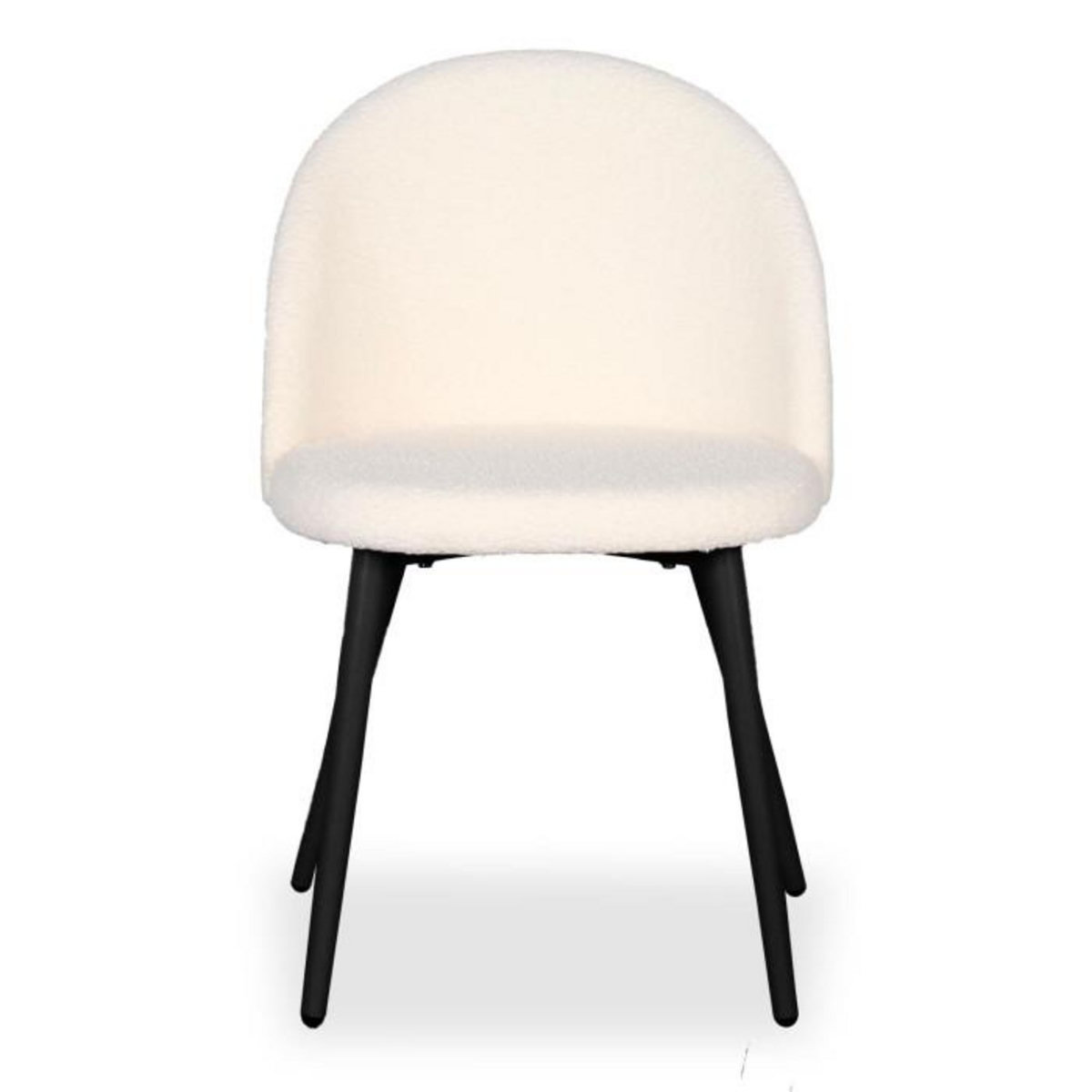 Paris Prix Lot de 4 Chaises Scandinaves  Bouclette  75cm Crème