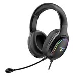 Subsonic Spectra casque gaming pour PS5 PS4 PC Xbox, HP 40 mm, micro inclinable, réglage volume, noir