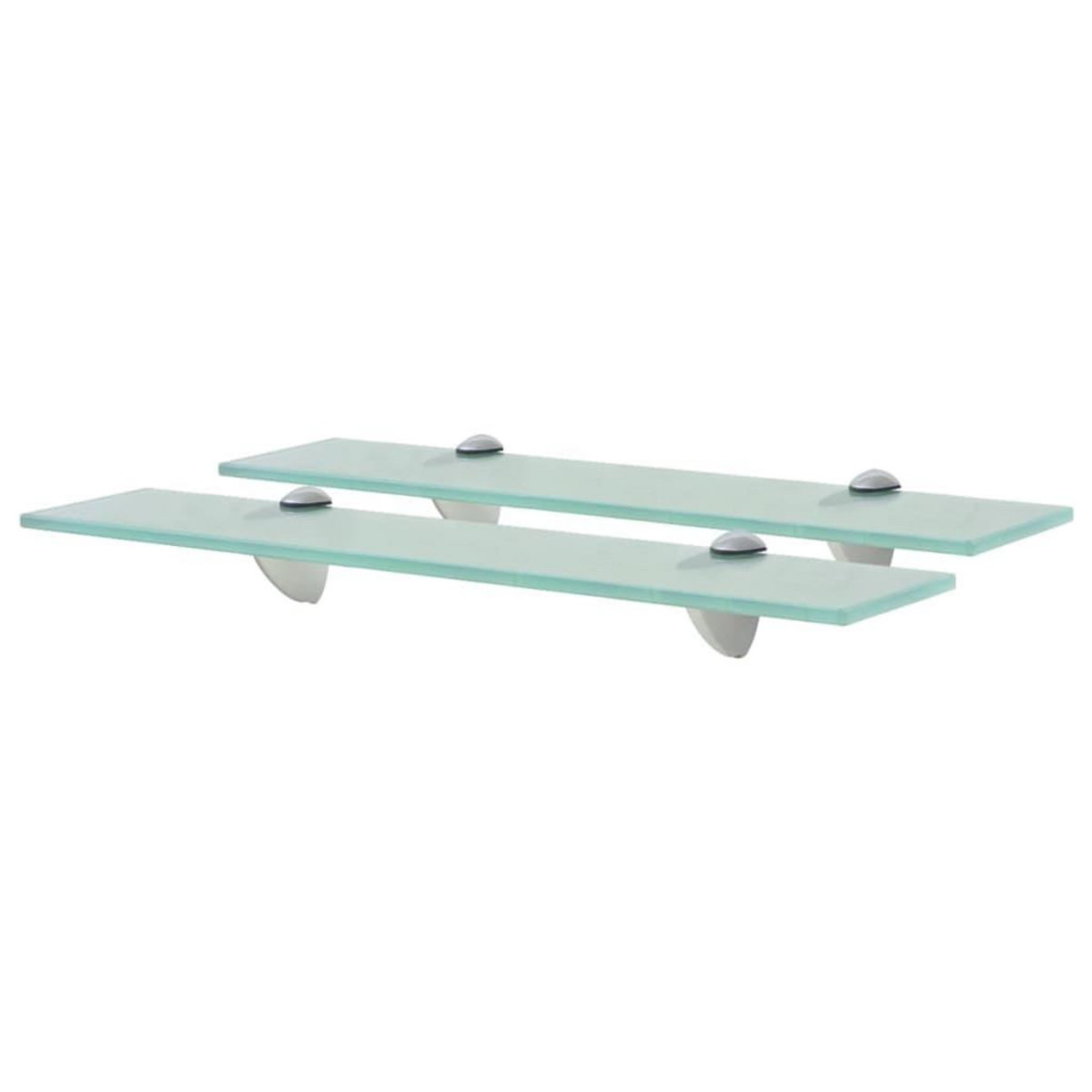 VIDAXL Etageres murales 2 pcs Verre 50x20 cm 8 mm