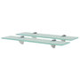 Voir la diapositive 1 : VIDAXL Etageres murales 2 pcs Verre 50x20 cm 8 mm